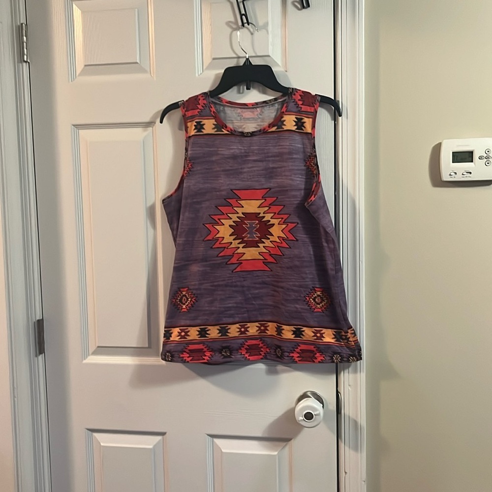 Abstract tank top